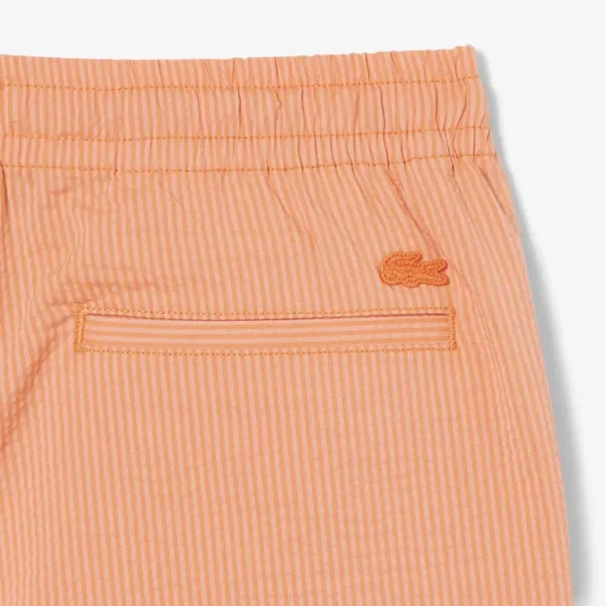 Pantalones cortos de algodón seersucker