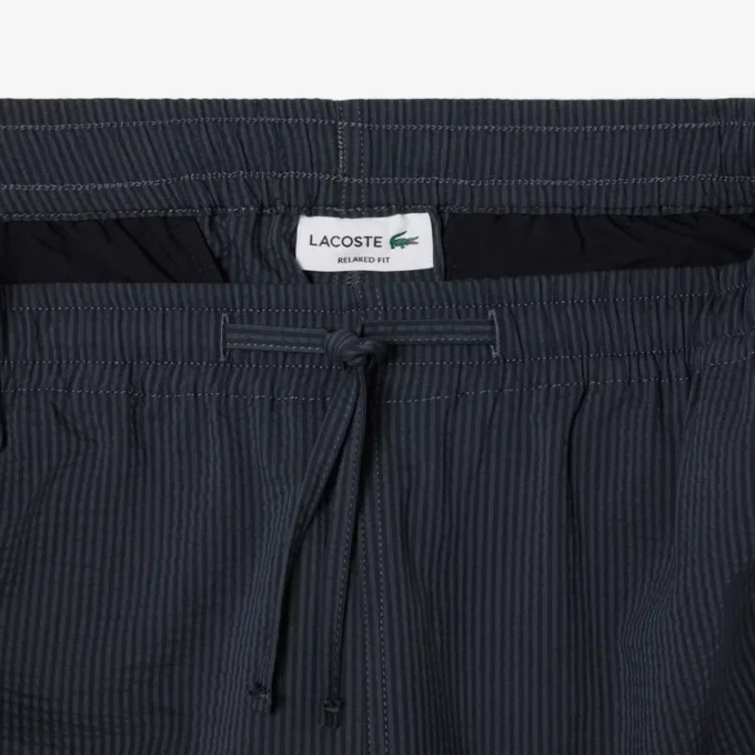 Pantalones cortos de algodón seersucker