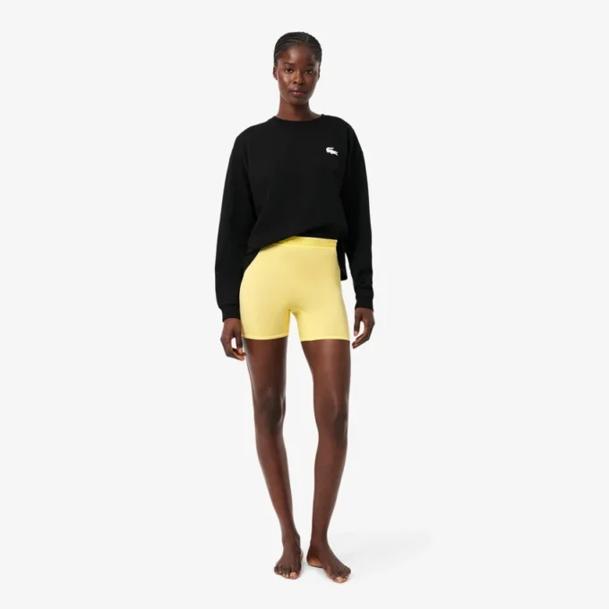 Pantalones cortos de ciclismo de microfibra de cintura alta