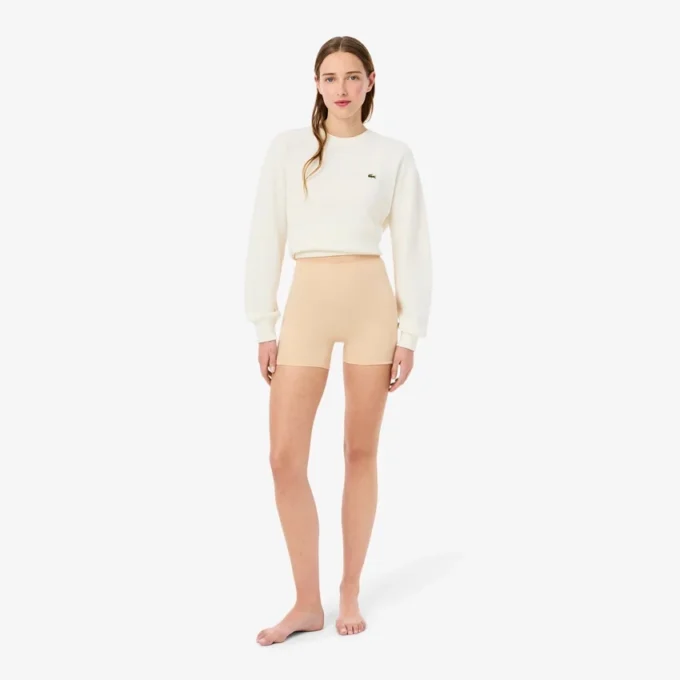 Pantalones cortos de ciclismo de microfibra de cintura alta