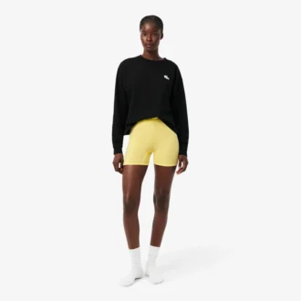 Pantalones cortos de ciclismo de microfibra de cintura alta