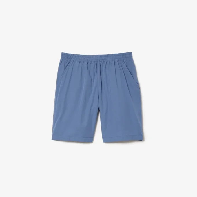 Pantalones cortos de corte holgado con efecto lavado para hombre