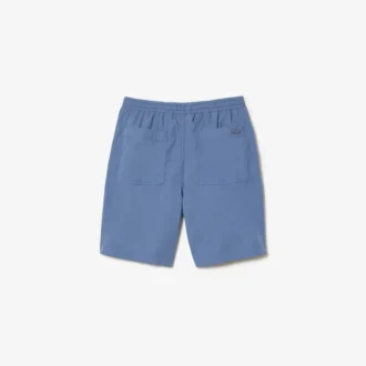 Pantalones cortos de corte holgado con efecto lavado para hombre