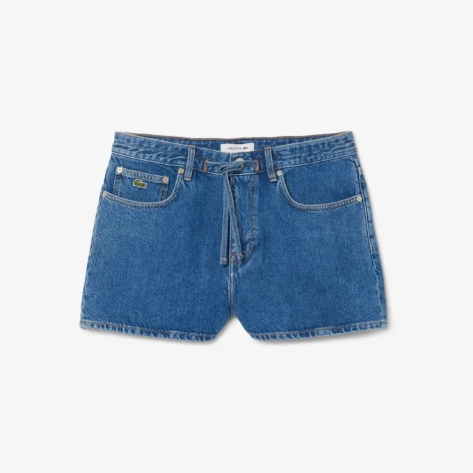 Pantalones cortos de denim de algodón