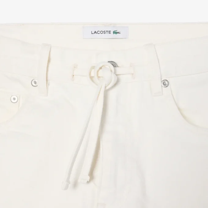Pantalones cortos de denim de algodón