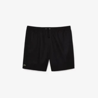 Pantalones cortos de deporte para hombres, corte holgado, con forro