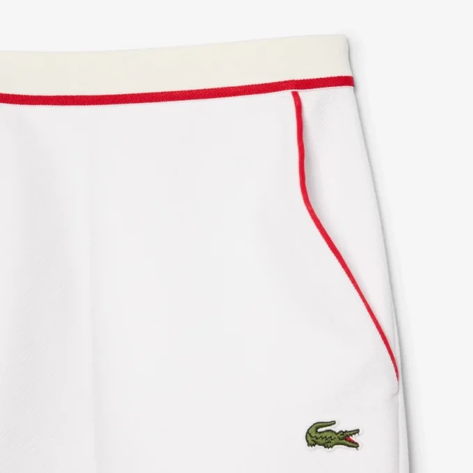 Pantalones cortos de doble cara con ribete en contraste y corte regular