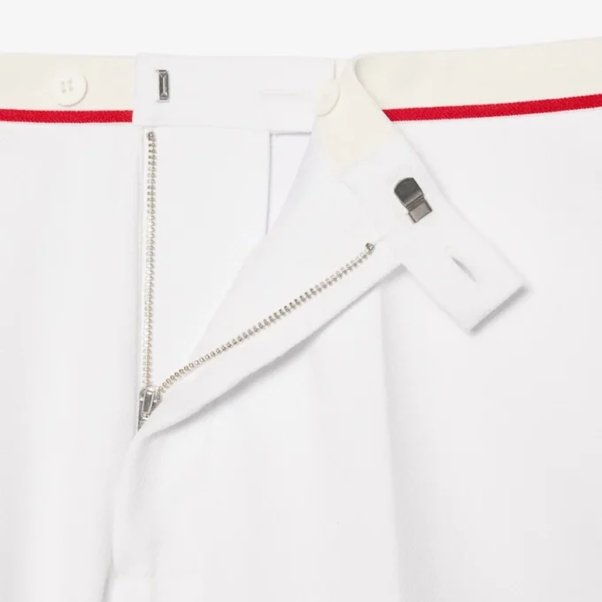 Pantalones cortos de doble cara con ribete en contraste y corte regular