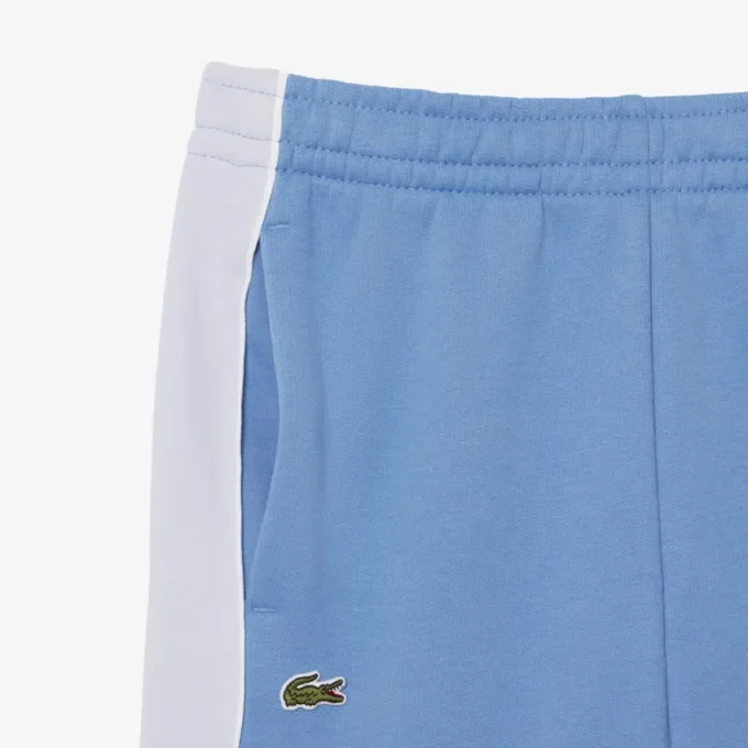 Pantalones cortos de felpa con bloques de color