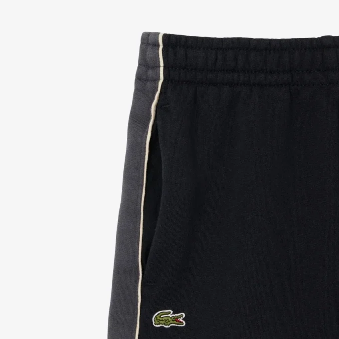 Pantalones cortos de felpa con bloques de color