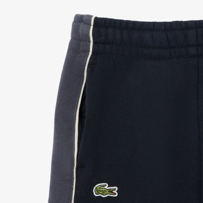 Pantalones cortos de felpa con bloques de color
