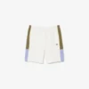 Pantalones cortos de felpa con bloques de color para hombre