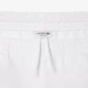 Pantalones cortos de felpa con bordado de texto para hombre, corte regular