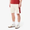 Pantalones cortos de felpa de algodón con bloques de color para hombre