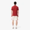Pantalones cortos de felpa de algodón con bloques de color para hombre