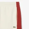 Pantalones cortos de felpa de algodón con bloques de color para hombre