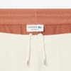 Pantalones cortos de felpa de algodón con bloques de color para hombre
