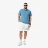 Pantalones cortos de felpa de algodón con estampado gráfico para hombre