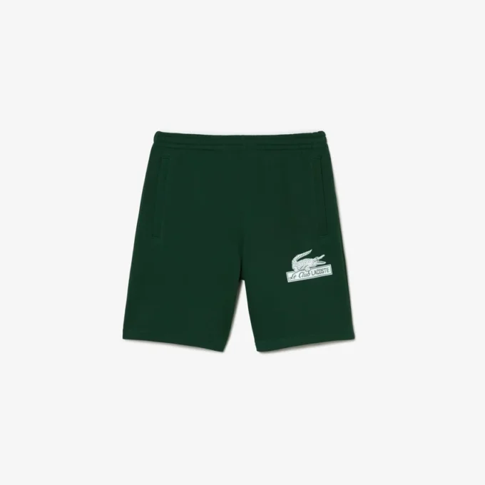 Pantalones cortos de felpa de algodón orgánico sin cepillar para hombre