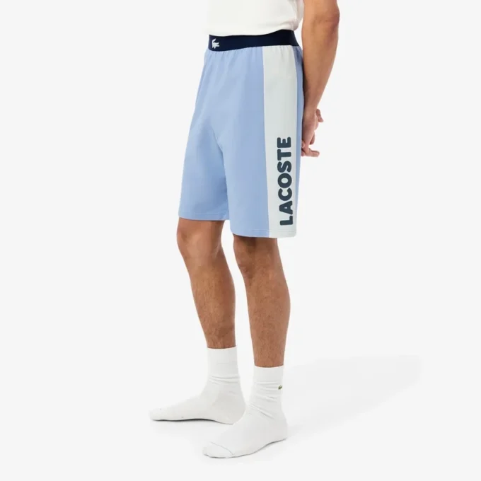 Pantalones cortos de felpa de corte recto para estar por casa