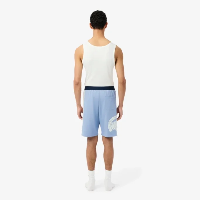 Pantalones cortos de felpa de corte recto para estar por casa