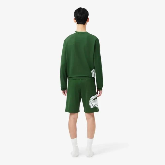 Pantalones cortos de felpa de corte recto para estar por casa