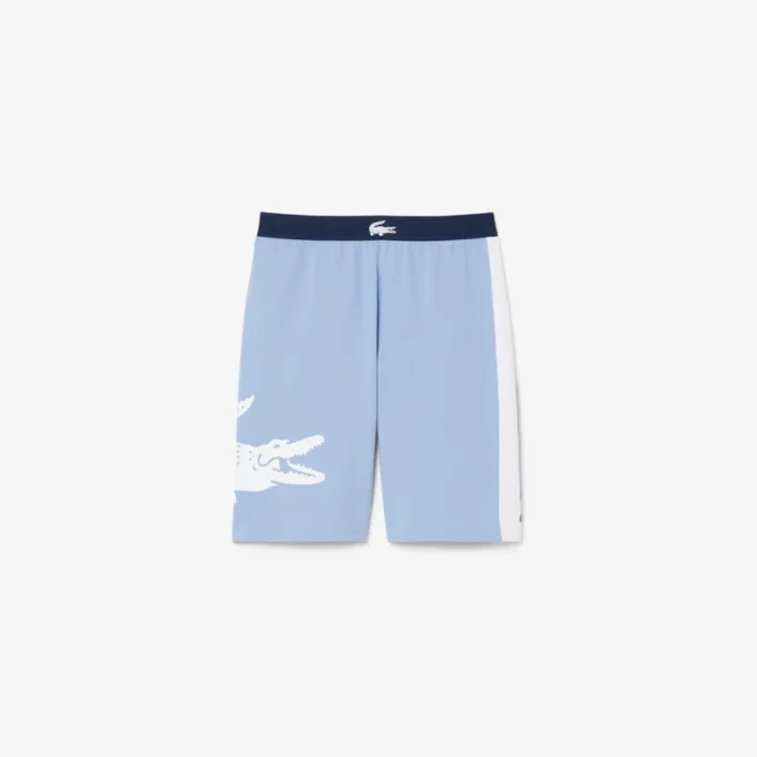 Pantalones cortos de felpa de corte recto para estar por casa