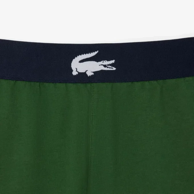 Pantalones cortos de felpa de corte recto para estar por casa