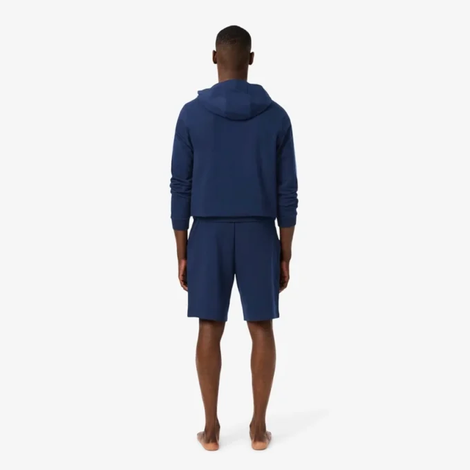 Pantalones cortos de felpa de corte recto para hombre