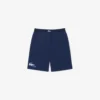Pantalones cortos de felpa de corte recto para hombre