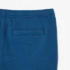 Pantalones cortos de felpa estampados con efecto lavado de corte regular para hombre