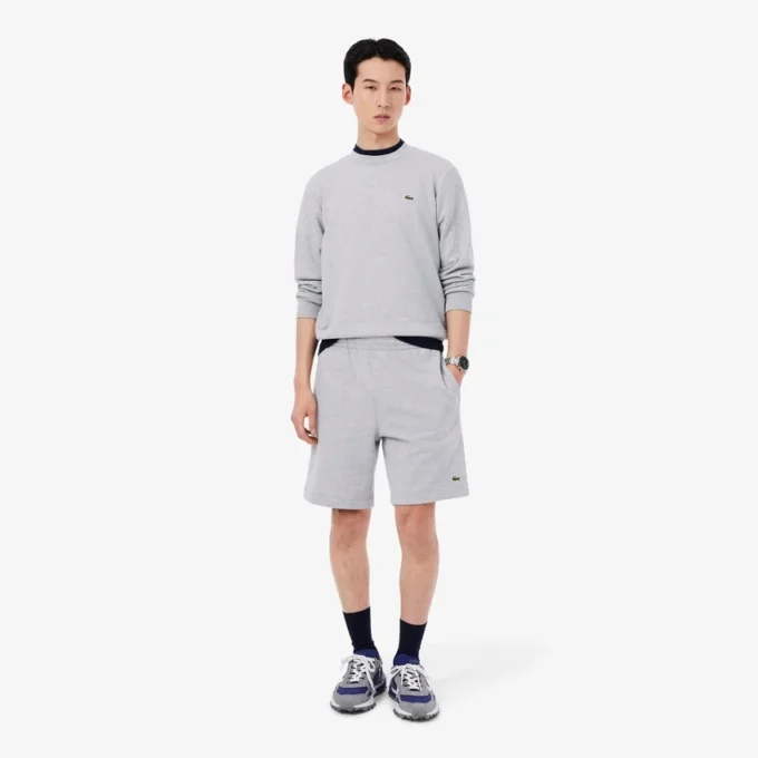 Pantalones cortos de forro polar de corte regular para hombre
