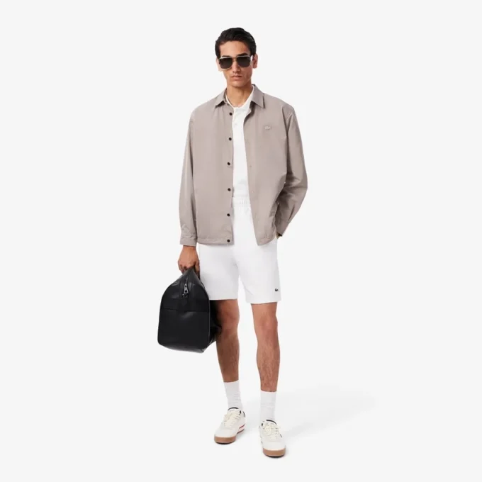 Pantalones cortos de forro polar de corte regular para hombre