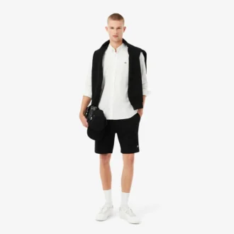 Pantalones cortos de forro polar de corte regular para hombre