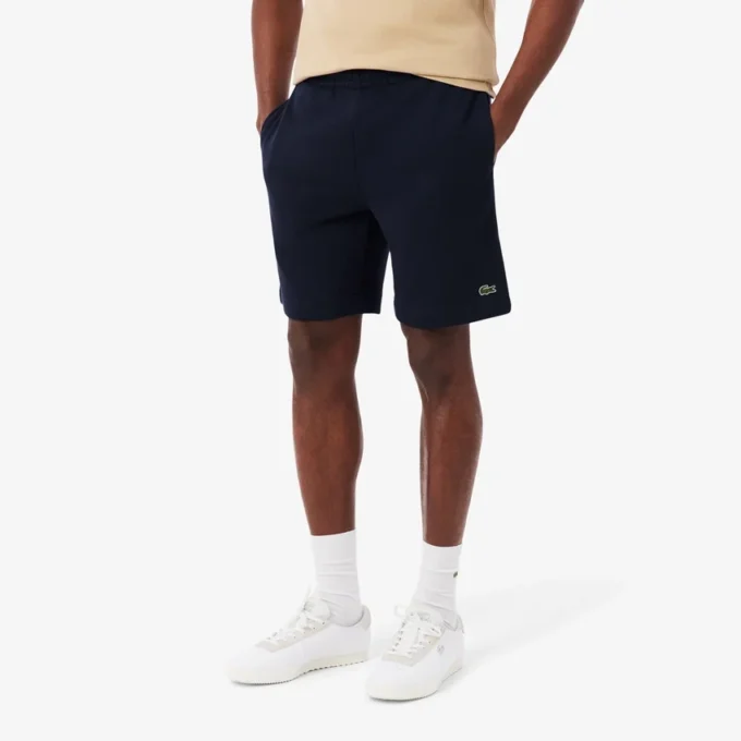 Pantalones cortos de forro polar de corte regular para hombre