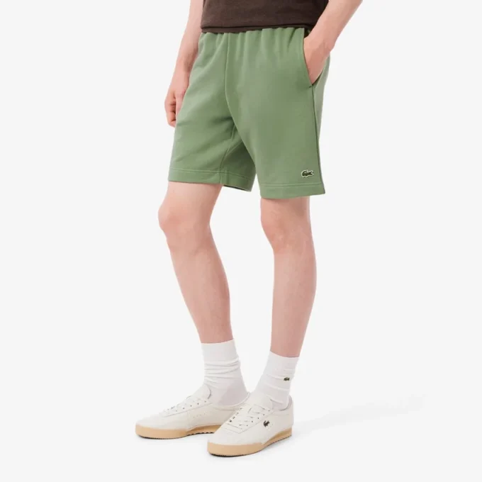 Pantalones cortos de forro polar de corte regular para hombre