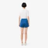 Pantalones cortos de jersey satinado con rayas Pointelle para mujer