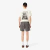 Pantalones cortos de mezcla de algodón estampados de corte holgado