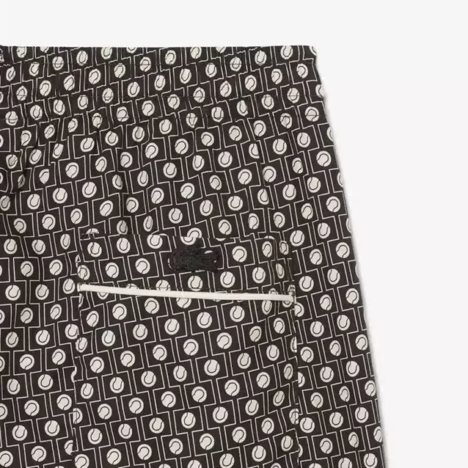Pantalones cortos de mezcla de algodón estampados de corte holgado