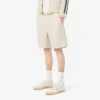 Pantalones cortos de mezcla de lana de corte regular para hombre