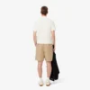 Pantalones cortos de mezcla de lana de corte regular para hombre