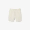 Pantalones cortos de mezcla de lana de corte regular para hombre