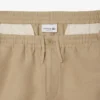 Pantalones cortos de mezcla de lana de corte regular para hombre