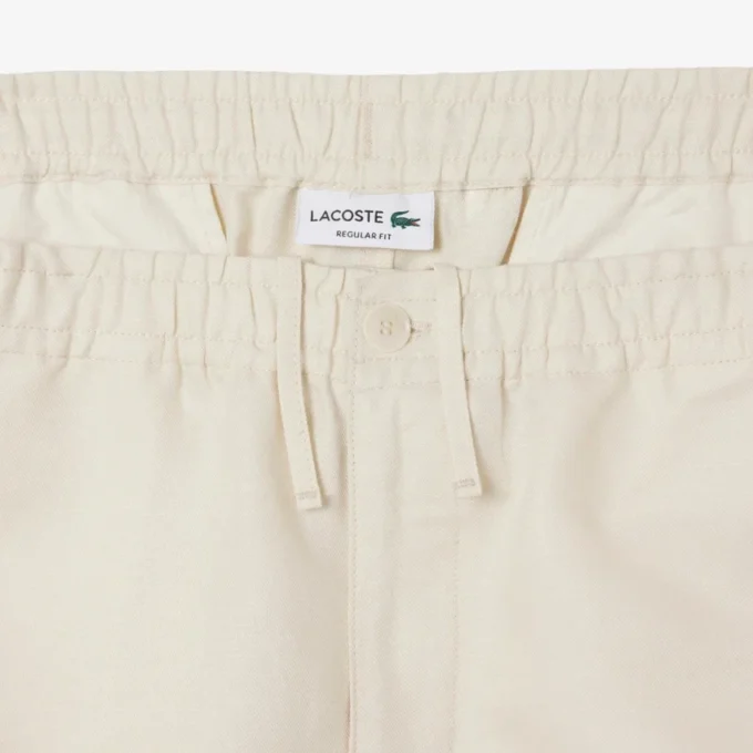 Pantalones cortos de mezcla de lana de corte regular para hombre