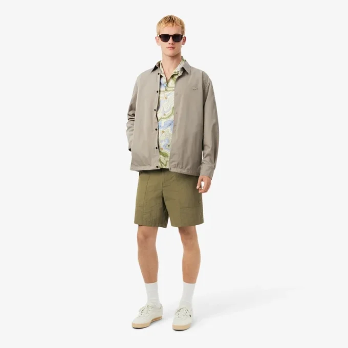 Pantalones cortos de nylon repelentes al agua y resistentes al viento para hombre