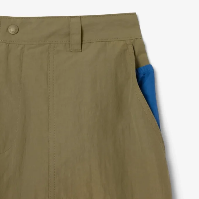 Pantalones cortos de nylon repelentes al agua y resistentes al viento para hombre