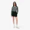 Pantalones cortos de pana de corte holgado para mujer