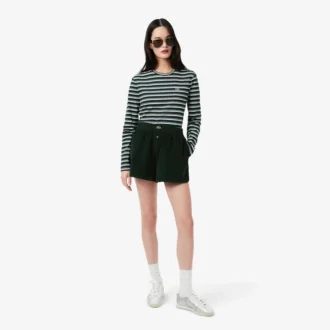 Pantalones cortos de pana de corte holgado para mujer