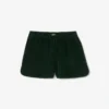 Pantalones cortos de pana de corte holgado para mujer