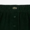 Pantalones cortos de pana de corte holgado para mujer